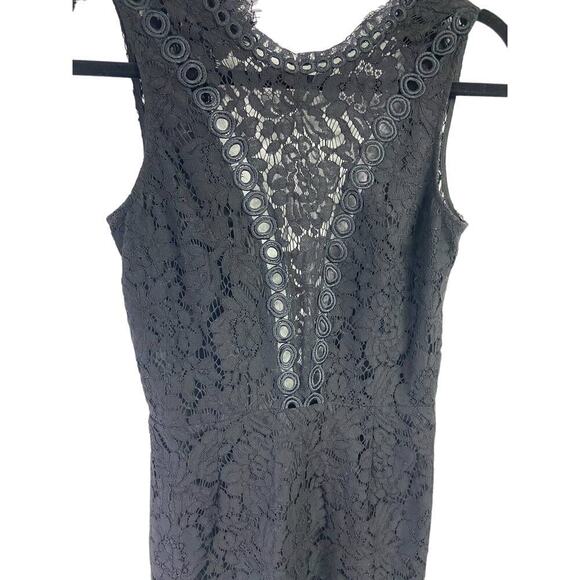 Free People Saylor Cherie Bodycon Mini Dress Lace XS black - Picture 2 of 8